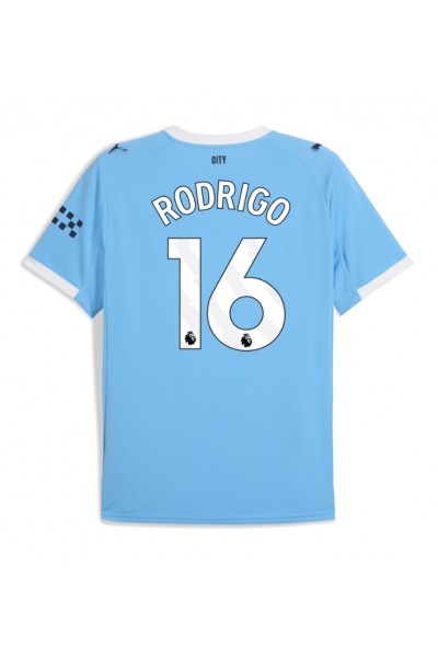 Manchester City Rodri Hernandez #16 Jalkapallovaatteet Kotipaita 2025-26 Lyhythihainen Manchester City Rodri Hernandez #16 Jalkapallovaatteet Kotipaita 2025-26 Lyhythihainen